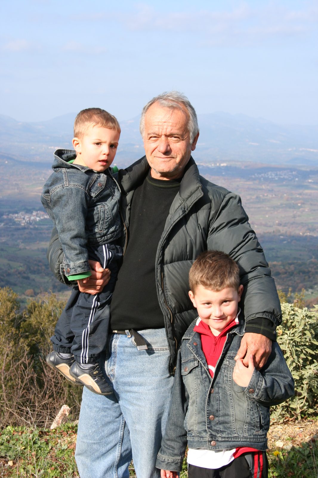 Papou with the boys